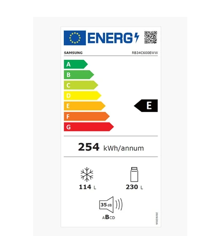 Kühl-Gefrier-Kombination unten Samsung RB34C600EWW