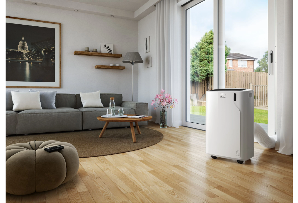 Aire Acondicionado Portátil De'Longhi Pinguino PACEM90 Silent – 9800 BTU, Clase A, R290, Silencioso 63 dB
