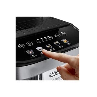 Delonghi Magnifica Evo ECAM290.61.SB Espressomaschine mit Kaffeemaschine – Vollautomatischer Kaffeevollautomat mit Milchaufschäumer – 15 bar – silber/schwarz
