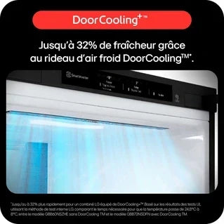Réfrigérateur congélateur en bas Lg GBBW322CEV Noir