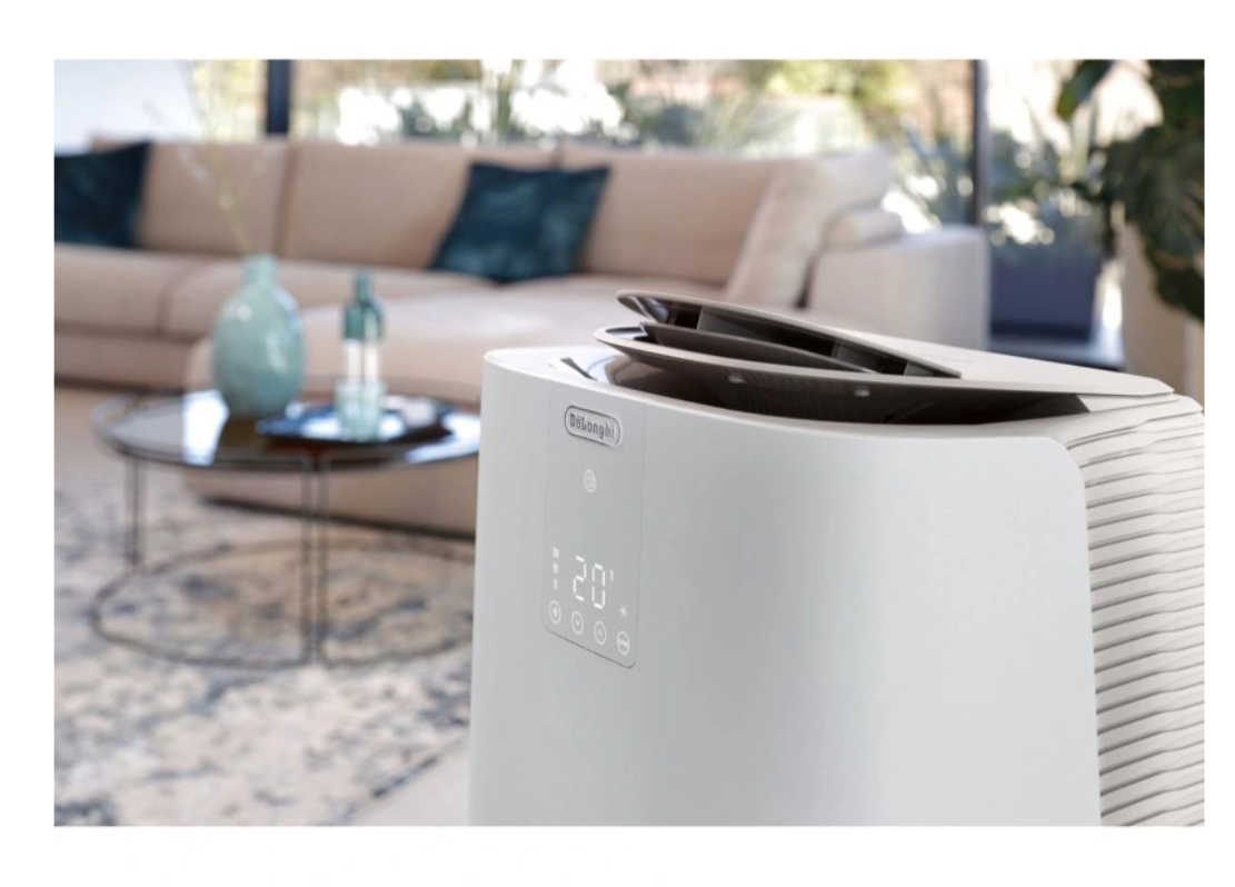 Aire Acondicionado Portátil De'Longhi PACAP98 GentleJet – 11500 BTU, Clase A+, R290, GentleJet 180°